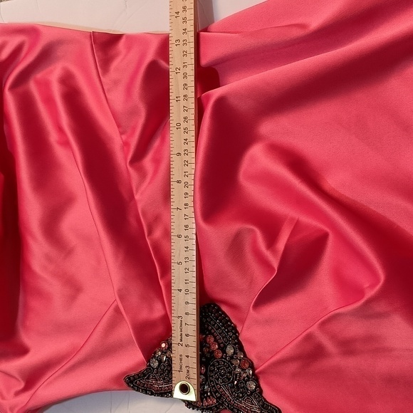 Eliza J Satin One Shoulder Rhinestone Formal Mini Dress Size 6. NWT - Picture 7 of 9